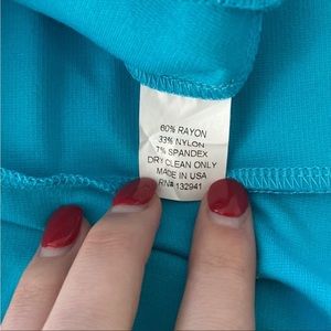 Amanda Uprichard Blue Strapless Dress